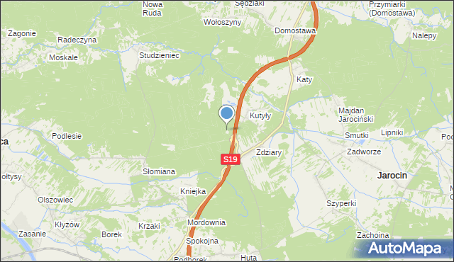 mapa Leśniczówka Pysznica, Leśniczówka Pysznica na mapie Targeo